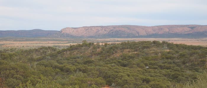 Sweeping mountain scenery of Harts Range West