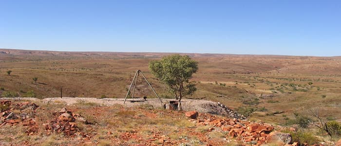 Open outback landscape near Warrego mine site