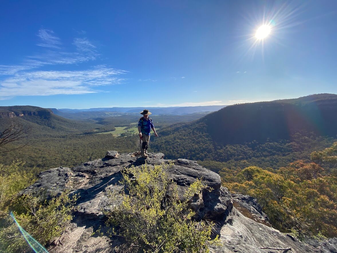 Summit view over the Australian wilderness